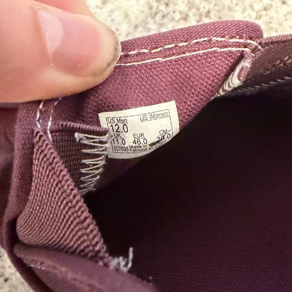 Vans Plum Wine Slip On Shoes - Picture 5 of 6